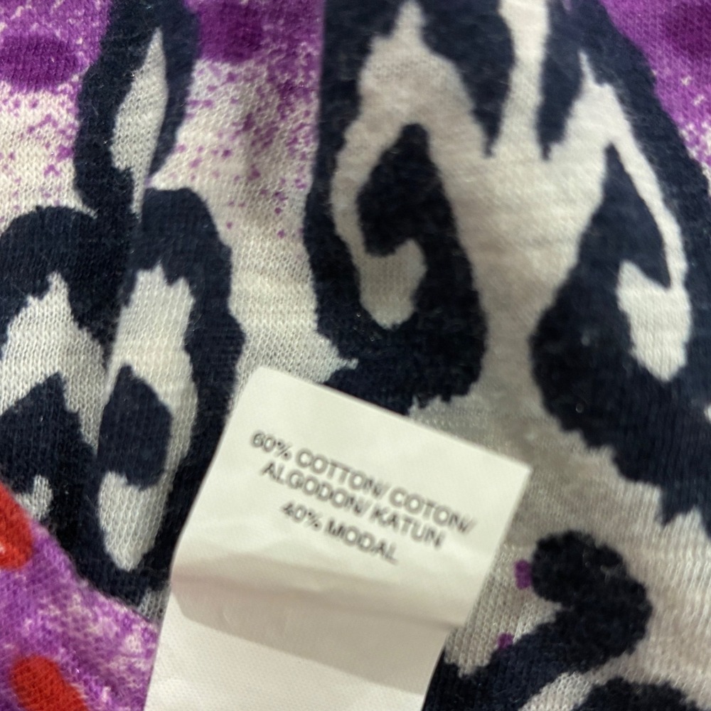 Lucky Brand Cotton Maxi Dress Blue Purple Ikat Boho Festival Indie Summer Small - Picture 10 of 11